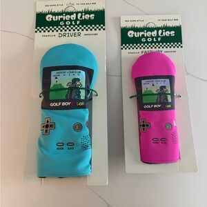 Golf Boy Color Driver Headcover - Blue and Pink